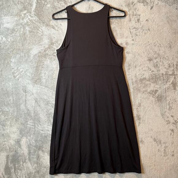 Athleta Santorini High Neck Solid Dress Black Size Small Tall - Picture 5 of 7